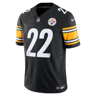Men's Pittsburgh Steelers Najee Harris Nike Black Vapor F.U.S.E. Limited Jersey 01