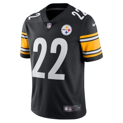 Men's Pittsburgh Steelers Najee Harris Nike Black Vapor Limited Jersey 01