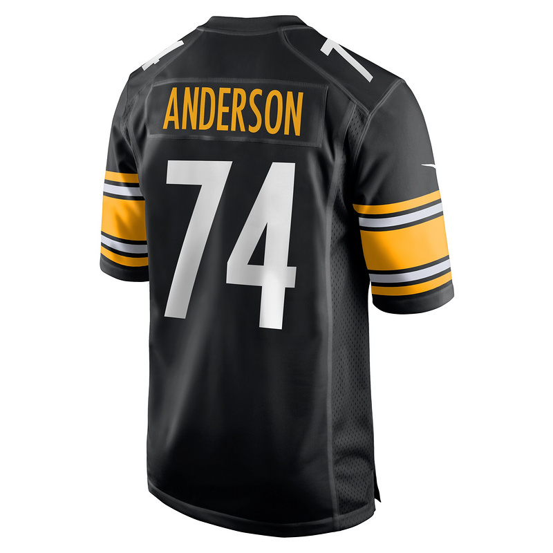 Men's Pittsburgh Steelers Spencer Anderson Nike Black Game Jersey