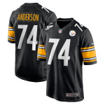 Men's Pittsburgh Steelers Spencer Anderson Nike Black Game Jersey
