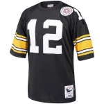 Men's Terry Bradshaw Mitchell & Ness Black Authentic Throwback Retired Player Jersey