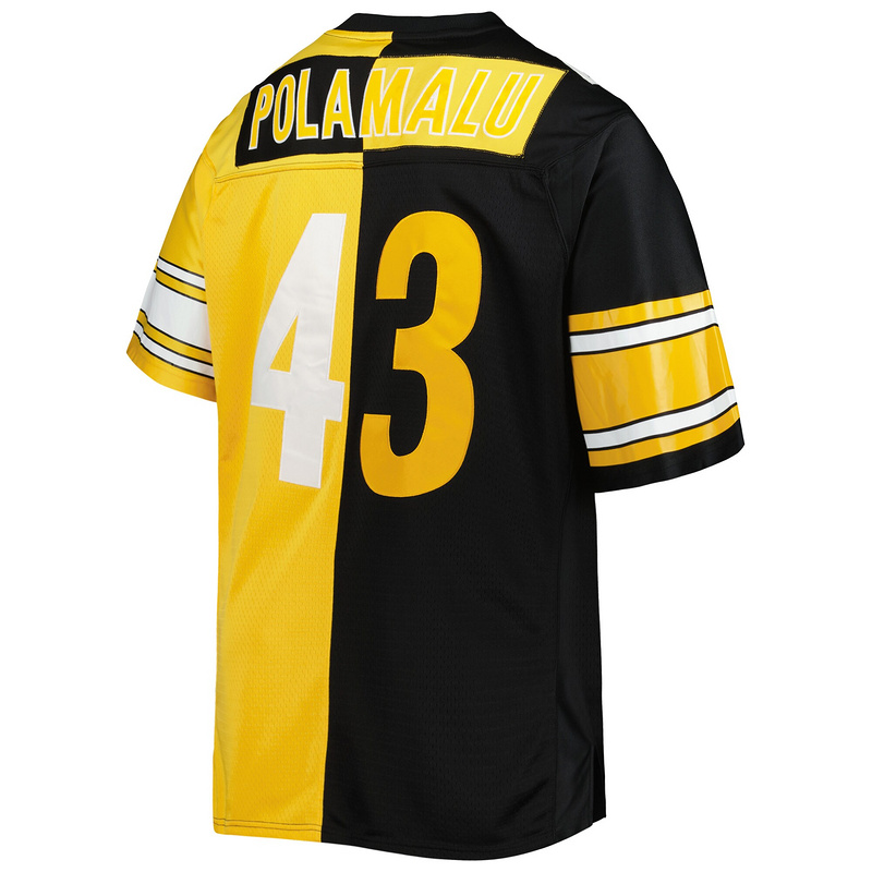Troy Polamalu Mitchell & Ness BlackGold Big & Tall Split Legacy Retired Player Replica Jersey