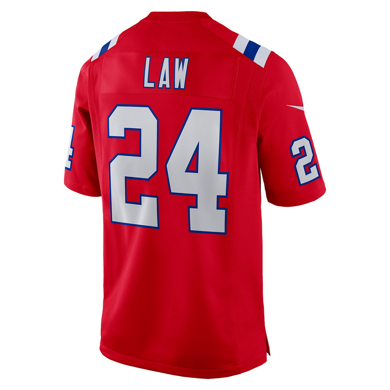New England Patriots Ty Law Nike Red Retired Player Alternate Game Jersey