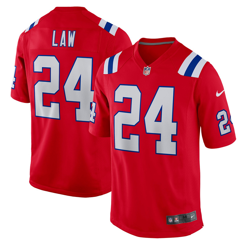 New England Patriots Ty Law Nike Red Retired Player Alternate Game Jersey