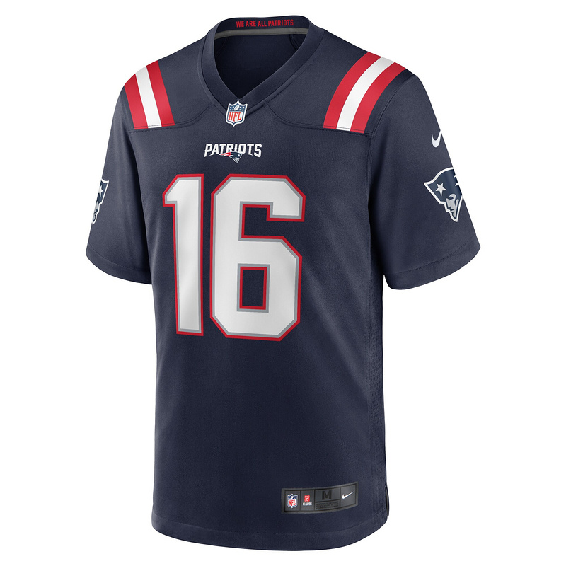 New England Patriots Malik Cunningham Nike Navy Game Jersey