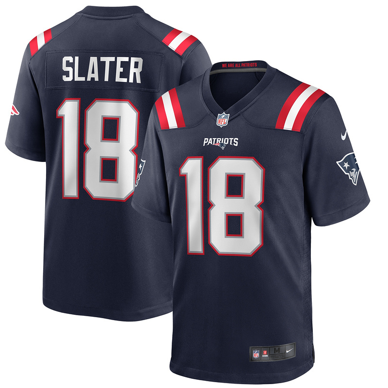 New England Patriots Matthew Slater Nike Navy Player Jersey