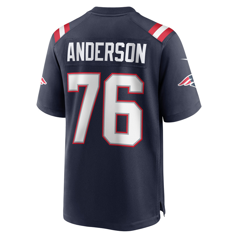 New England Patriots Calvin Anderson Nike Navy Game Jersey