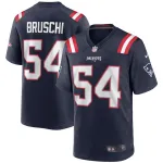 New England Patriots Tedy Bruschi Nike Navy Game Retired Jersey