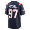 New England Patriots DaMarcus Mitchell Nike Navy Player Jersey