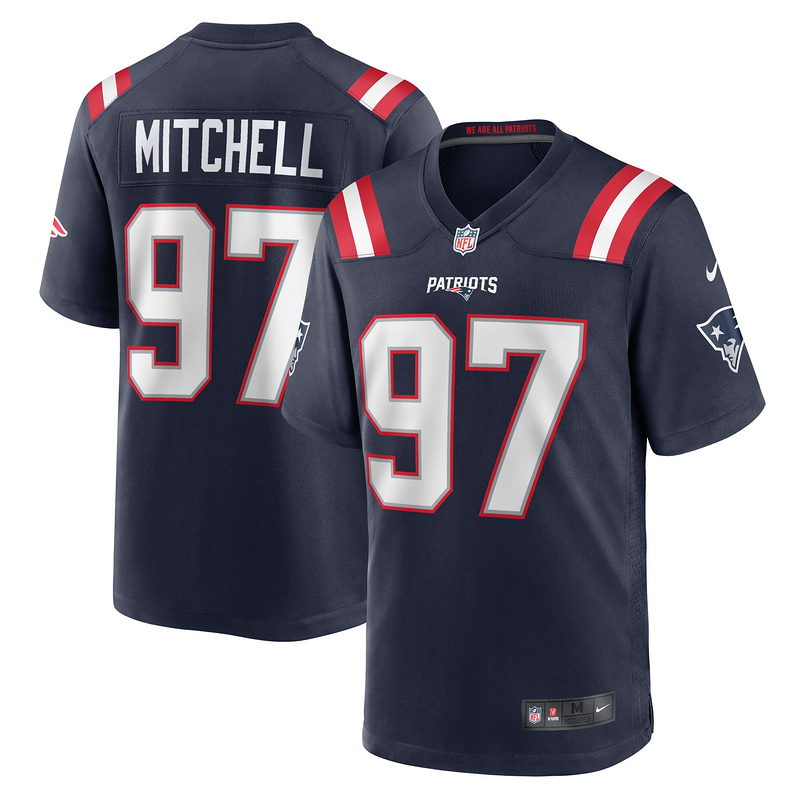 New England Patriots DaMarcus Mitchell Nike Navy Player Jersey