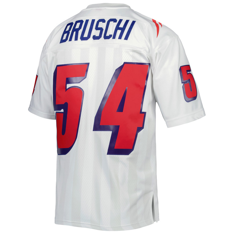 New England Patriots Tedy Bruschi Mitchell & Ness White Legacy Replica Jersey
