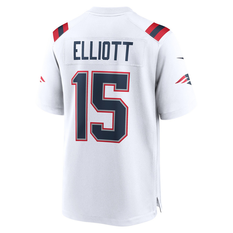 New England Patriots Ezekiel Elliott Nike White Player Jersey