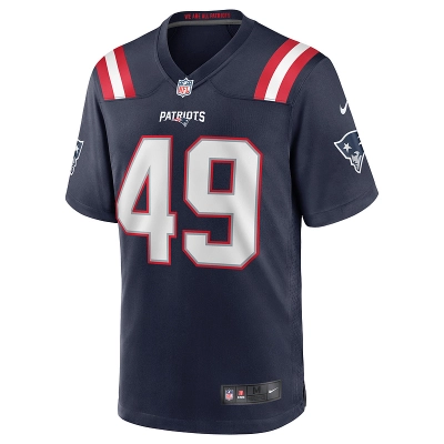 New England Patriots Joe Cardona Nike Navy Game Jersey 01
