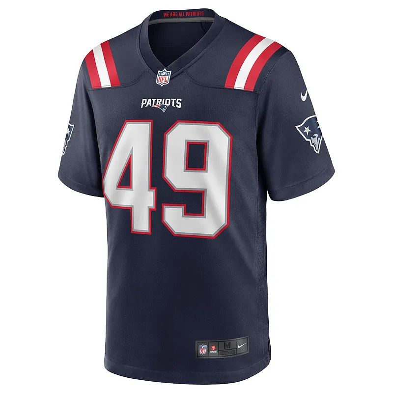 New England Patriots Joe Cardona Nike Navy Game Jersey