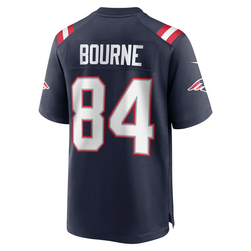 New England Patriots Kendrick Bourne Nike Navy Game Jersey