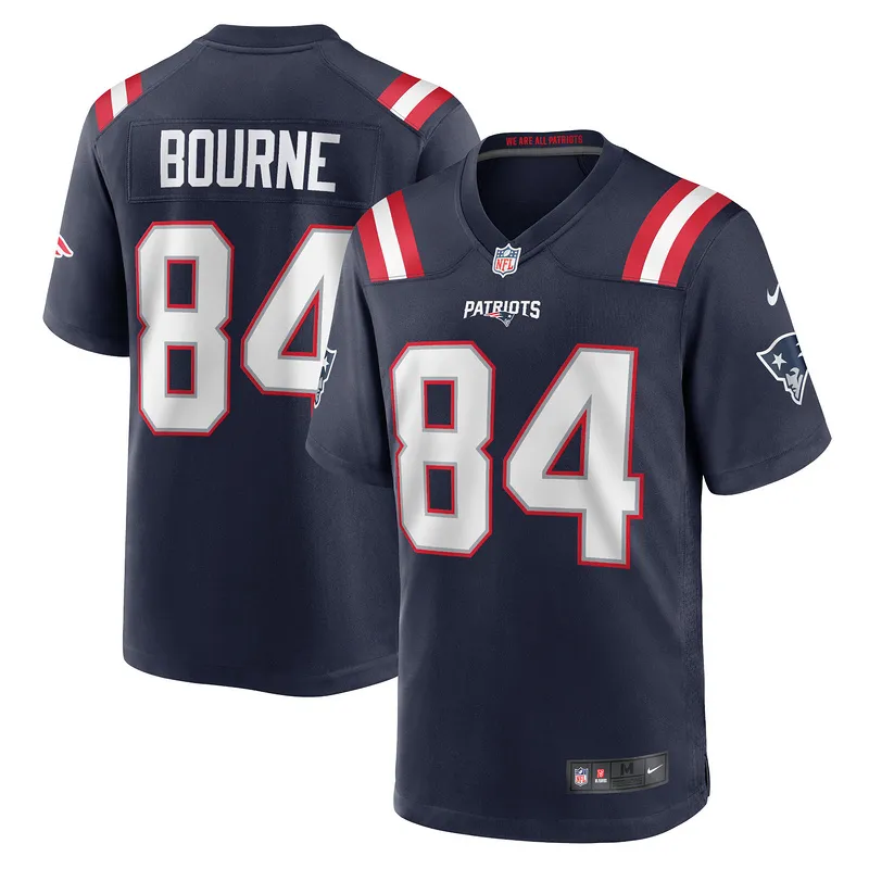 New England Patriots Kendrick Bourne Nike Navy Game Jersey
