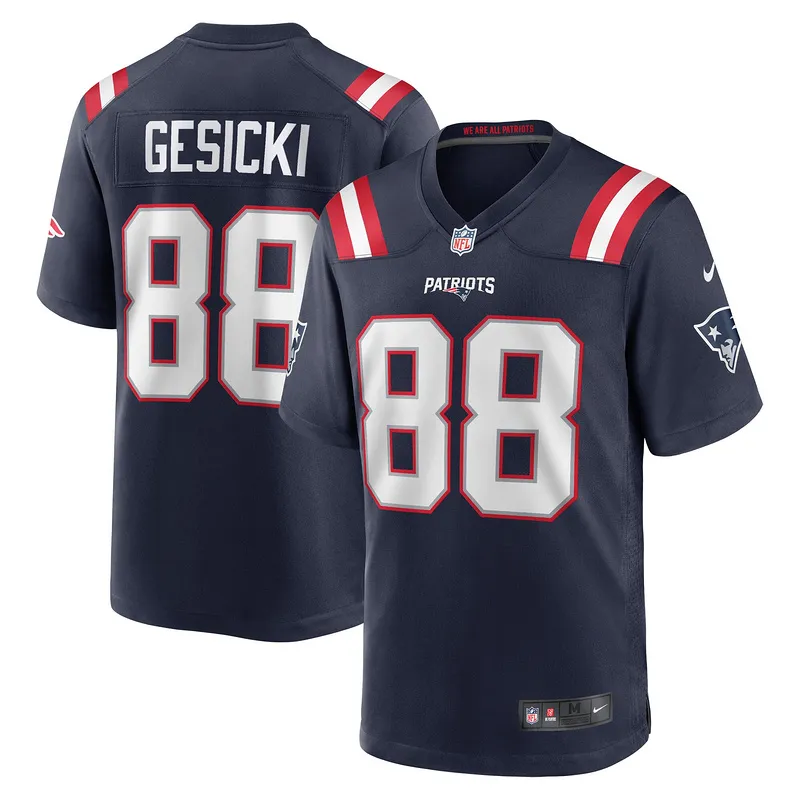 New England Patriots Mike Gesicki Nike Navy Game Jersey