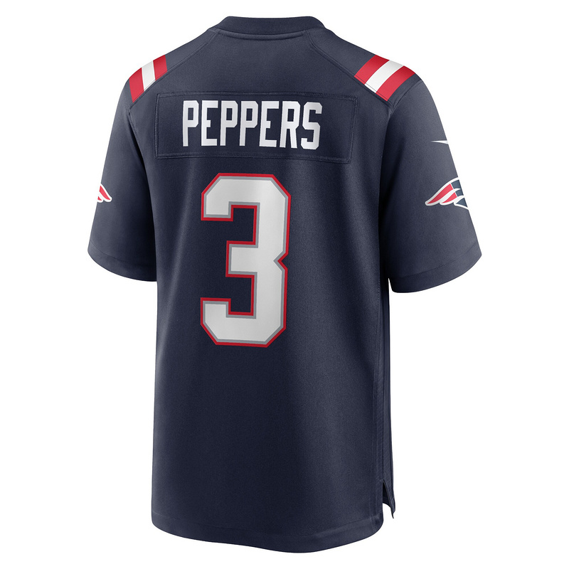 New England Patriots Jabrill Peppers Nike Navy Game Jersey