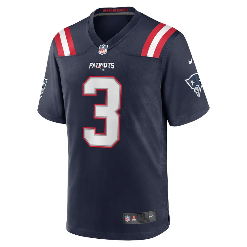 New England Patriots Jabrill Peppers Nike Navy Game Jersey