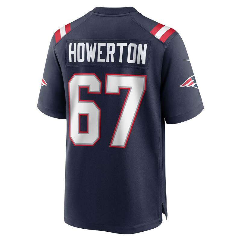 New England Patriots Hayden Howerton Nike Navy Home Game Jersey