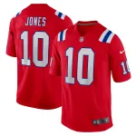 New England Patriots Mac Jones Nike Red Game Jersey