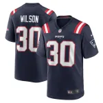 New England Patriots Mack Wilson Nike Navy Game Jersey