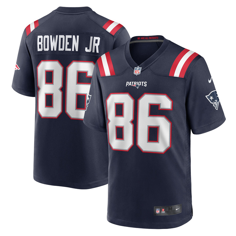 New England Patriots Lynn Bowden Jr. Nike Navy Home Game Jersey