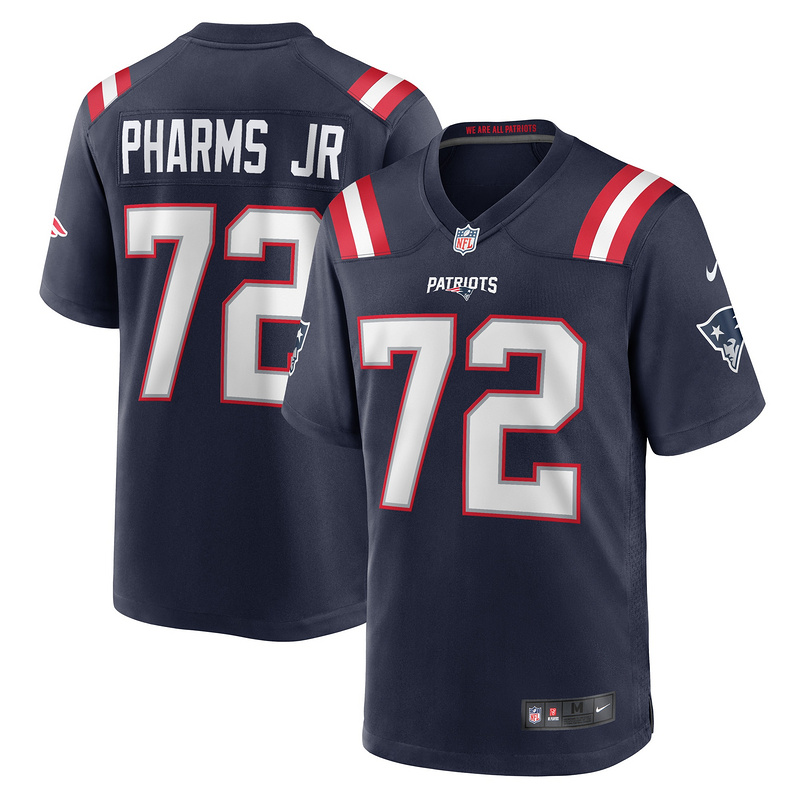 New England Patriots Jeremiah Pharms Jr. Nike Navy Player Jersey