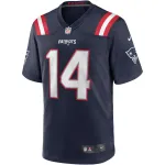 New England Patriots Steve Grogan Nike Navy Game Retired Jersey