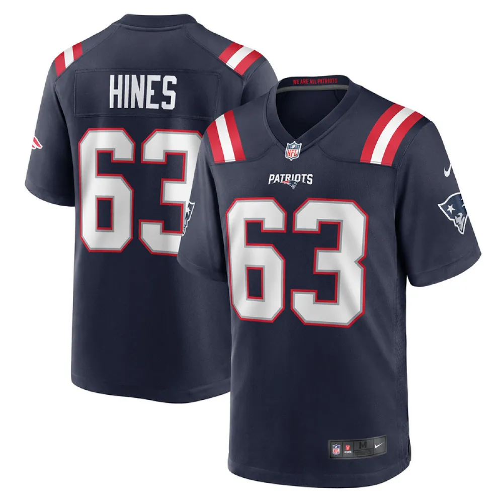 New England Patriots Chasen Hines Nike Navy Player Jersey