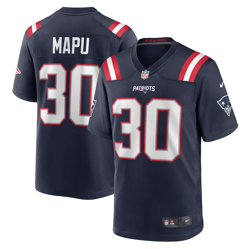 New England Patriots Marte Mapu Nike Navy Game Jersey