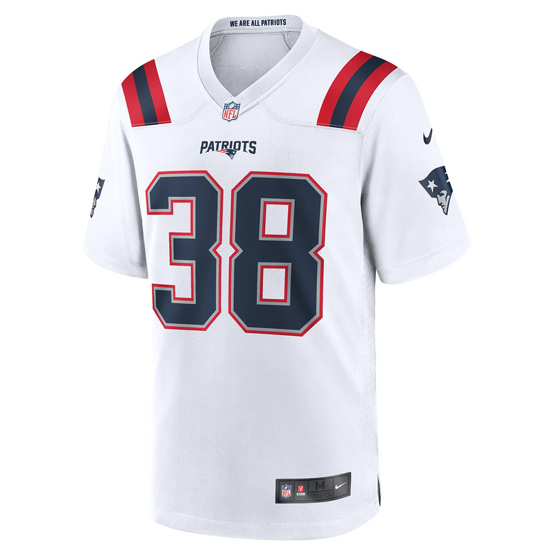 New England Patriots Rhamondre Stevenson Nike White Player Jersey