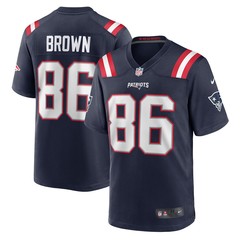 New England Patriots Pharaoh Brown Nike Navy Game Jersey