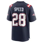 New England Patriots Ameer Speed Nike Navy Game Jersey