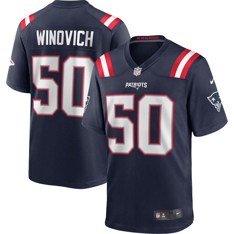 New England Patriots Chase Winovich Nike Navy Player Jersey