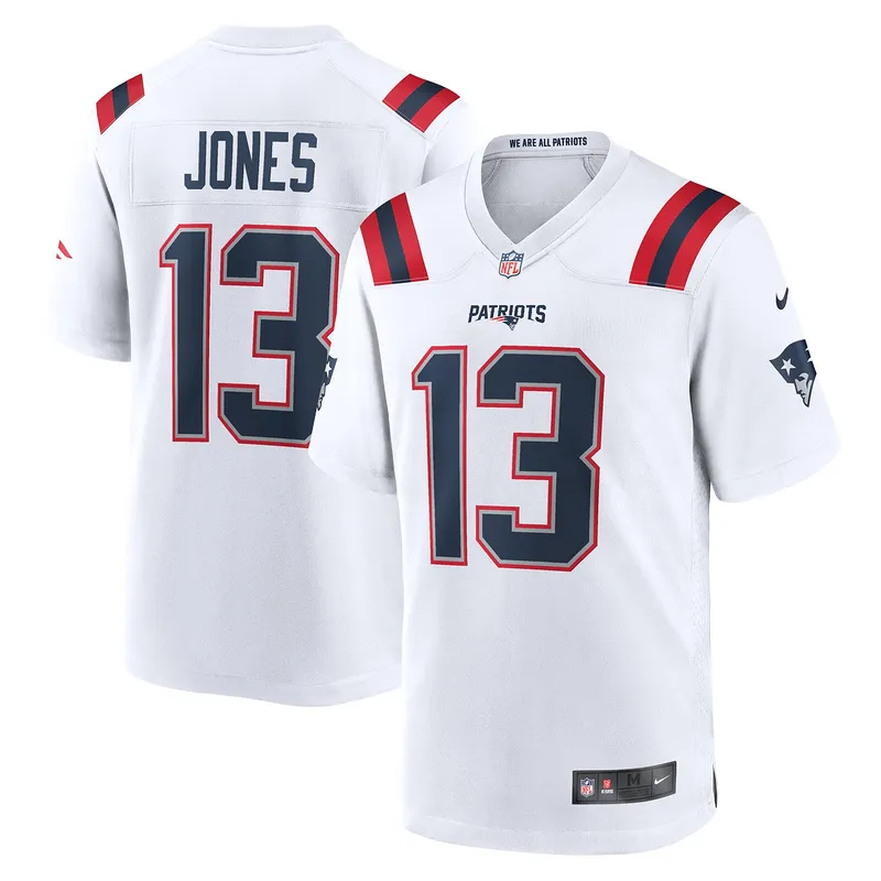 New England Patriots Jack Jones Nike White Player Jersey
