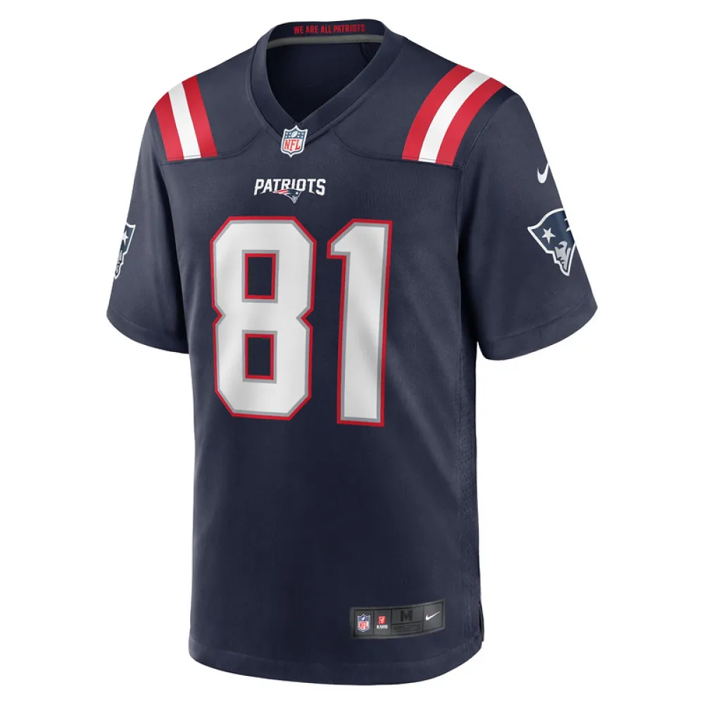 New England Patriots Jonnu Smith Nike Navy Game Jersey