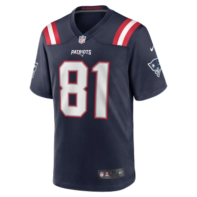 New England Patriots Jonnu Smith Nike Navy Game Jersey 01