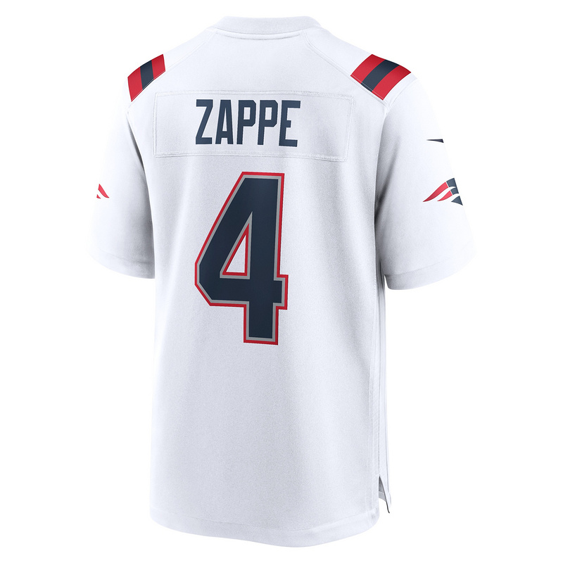 New England Patriots Bailey Zappe Nike White Player Jersey