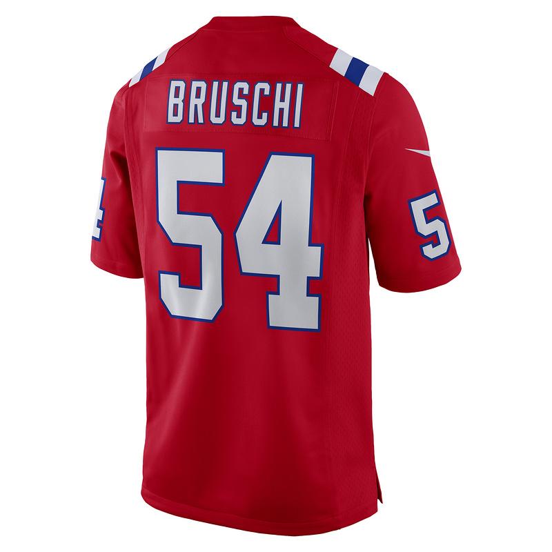 New England Patriots Tedy Bruschi Nike Red Retired Player Alternate Game Jersey