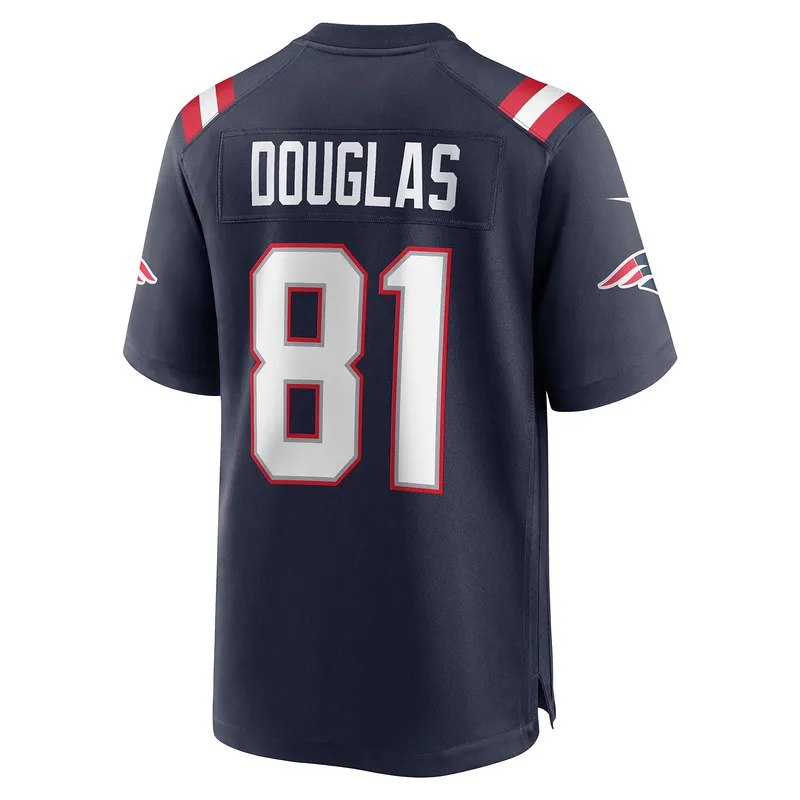 New England Patriots Demario Douglas Nike Navy Game Jersey