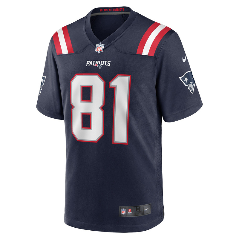 New England Patriots Demario Douglas Nike Navy Game Jersey