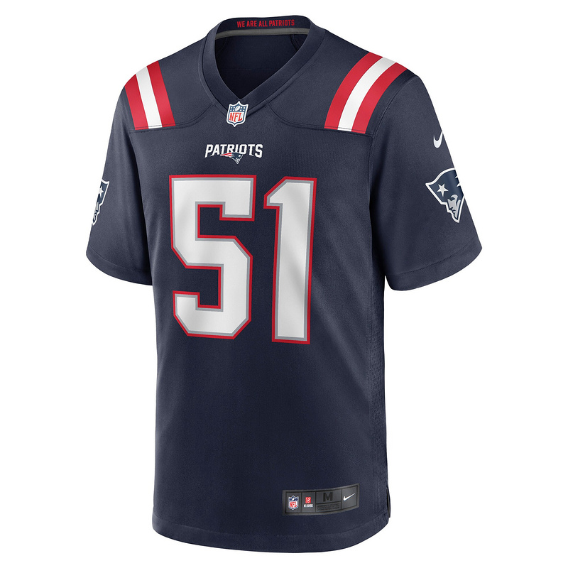 New England Patriots Ronnie Perkins Nike Navy Game Jersey