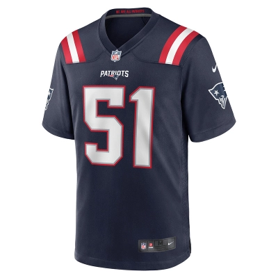 New England Patriots Ronnie Perkins Nike Navy Game Jersey 01