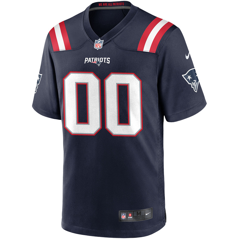 Nike New England Patriots Navy Custom Game Jersey