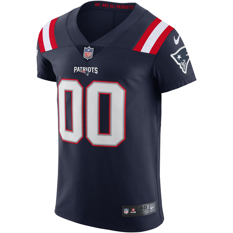 New England Patriots Nike Navy Vapor Elite Custom Jersey