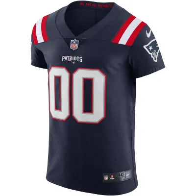New England Patriots Nike Navy Vapor Elite Custom Jersey 01