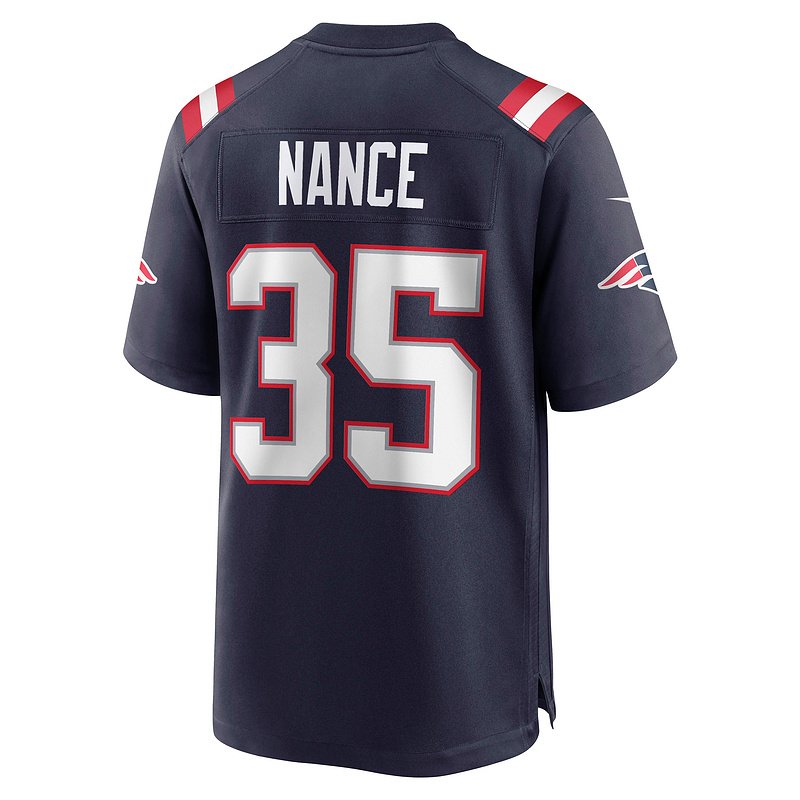 New England Patriots Jim Nance Nike Navy Retired Player Jersey