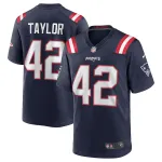 New England Patriots JJ Taylor Nike Navy Game Jersey