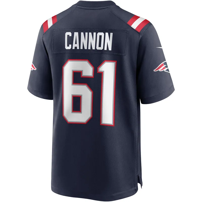 New England Patriots Marcus Cannon Nike Navy Game Jersey
